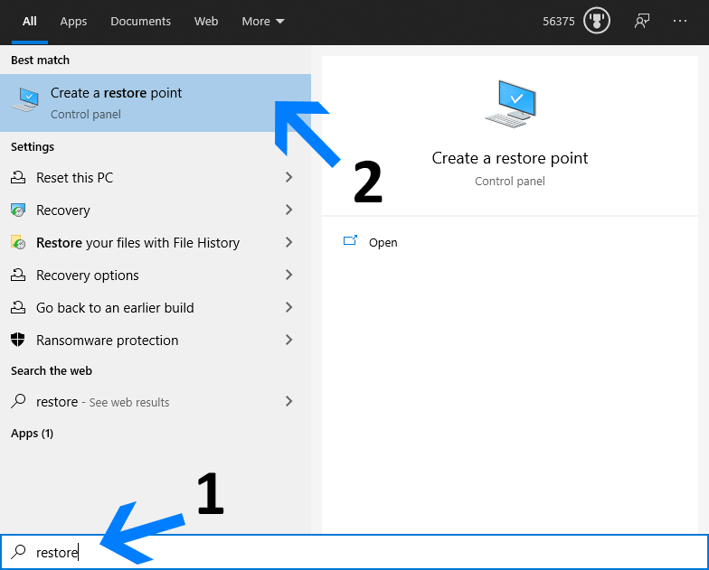 How To Create A System Restore Point In Windows 10